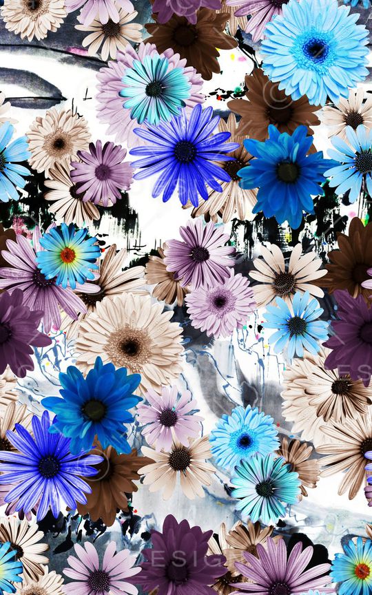 花卉印花华亿平台图片