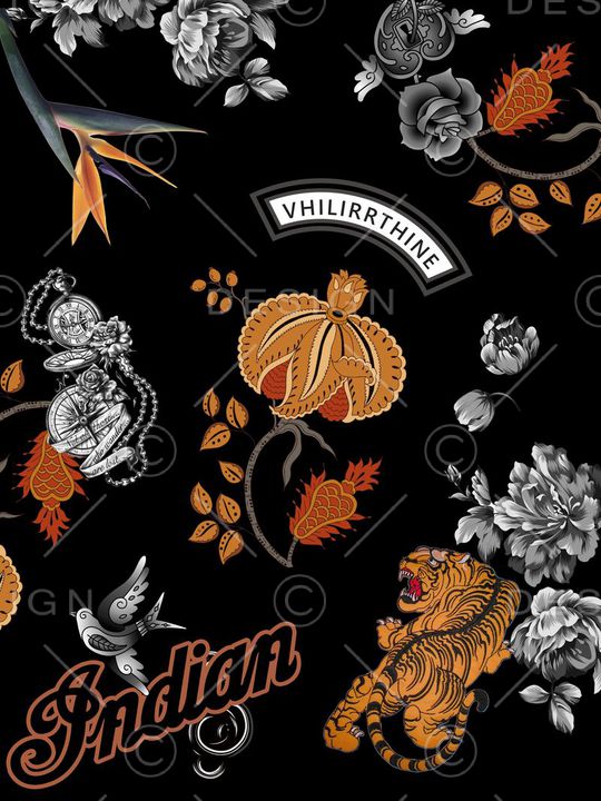 欧式印花华亿平台图片