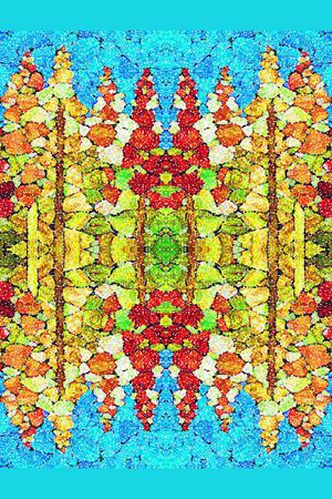 丝巾围巾秀场印花华亿平台图片