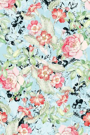 创意水彩印花华亿平台图片