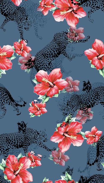 时尚花卉动物印花华亿平台图片