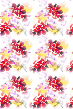 水彩水墨印花华亿平台图片