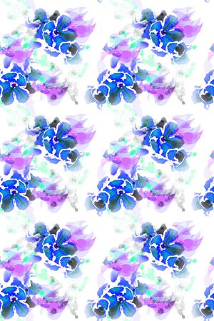 水彩水墨印花华亿平台图片