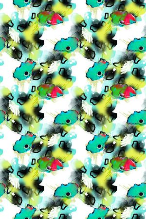 手绘风格印花华亿平台图片