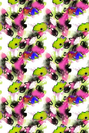 手绘风格印花华亿平台图片