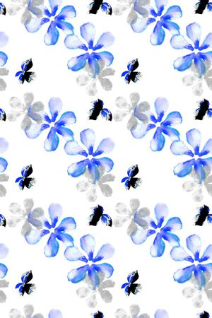 手绘风格印花华亿平台图片