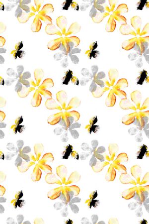 手绘风格印花华亿平台图片