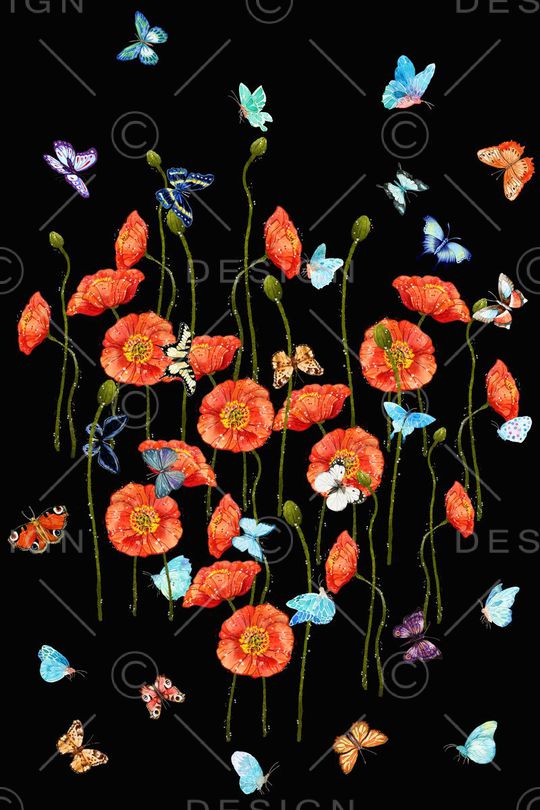 花卉印花华亿平台图片