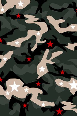 军装迷彩印花华亿平台图片