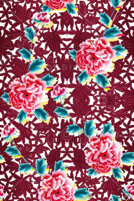 抽象印花华亿平台图片