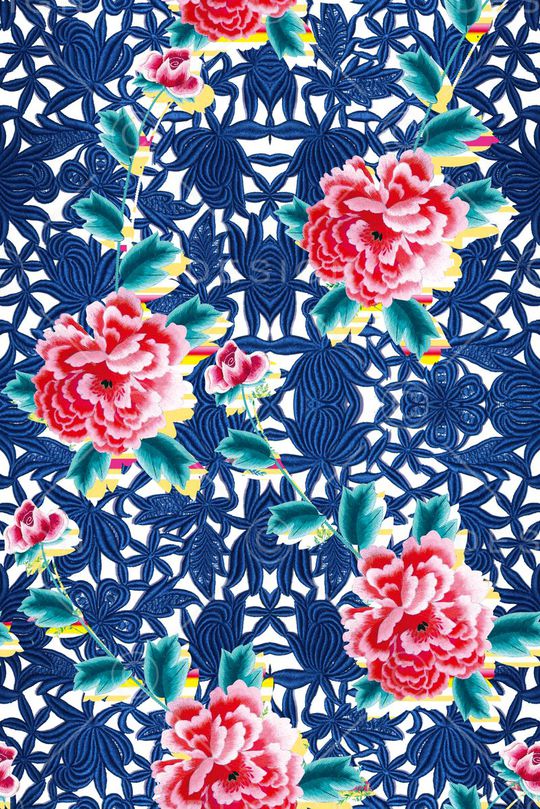 抽象印花华亿平台图片