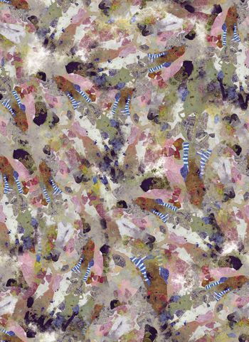 抽象肌理图案印花华亿平台图片