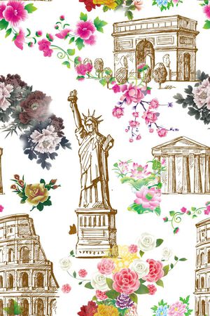 桃花印花华亿平台图片