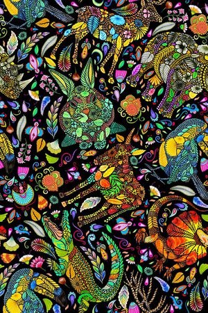 几何印花华亿平台图片