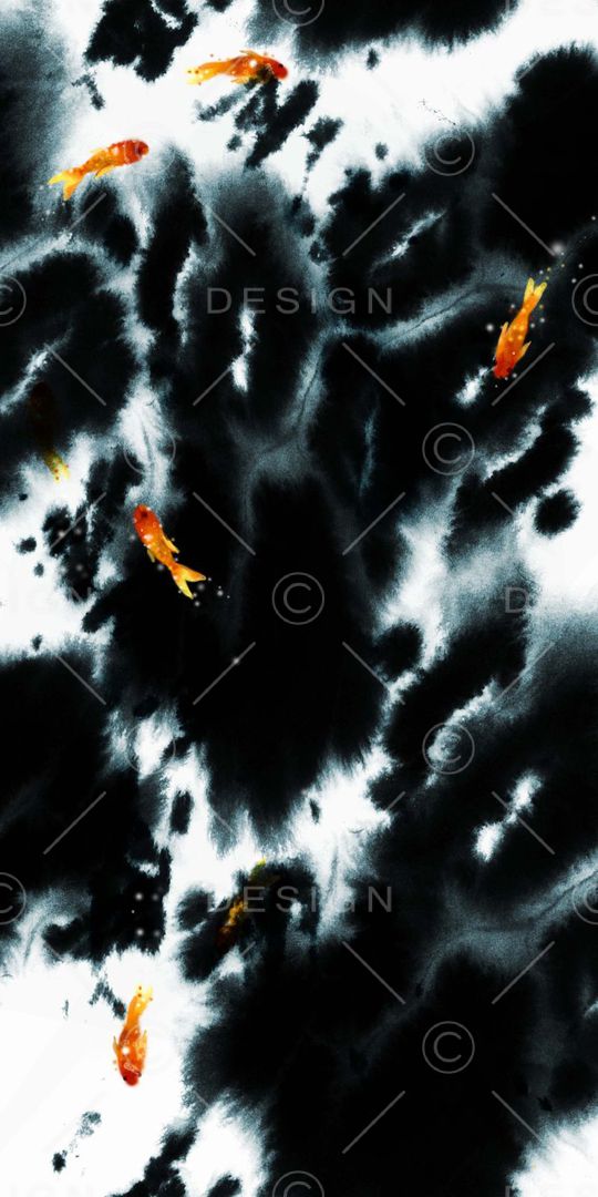 鱼印花华亿平台图片