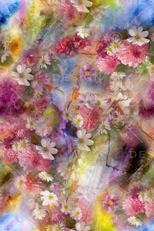 花卉印花华亿平台图片