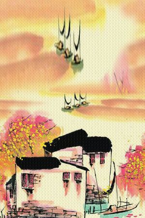 复古笔触纹理印花华亿平台图片