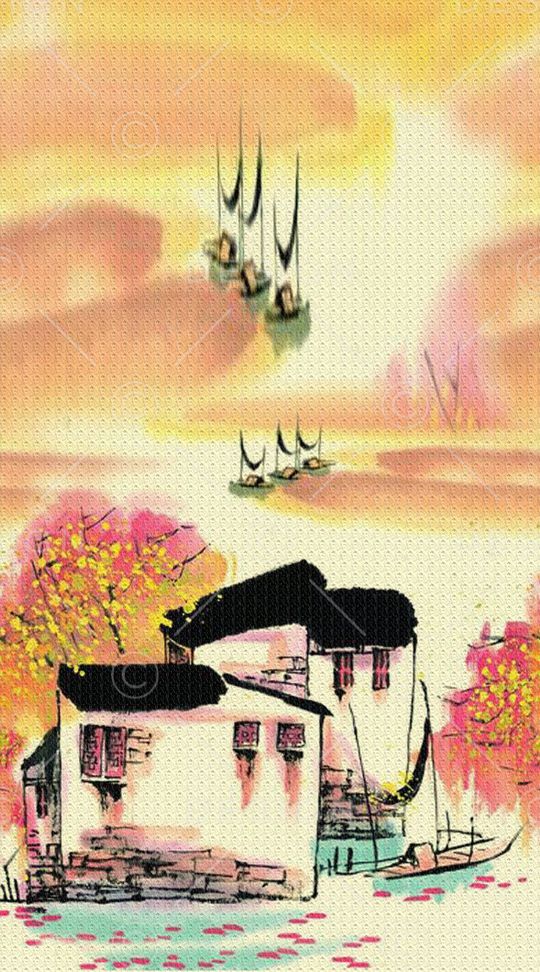 复古笔触纹理印花华亿平台图片