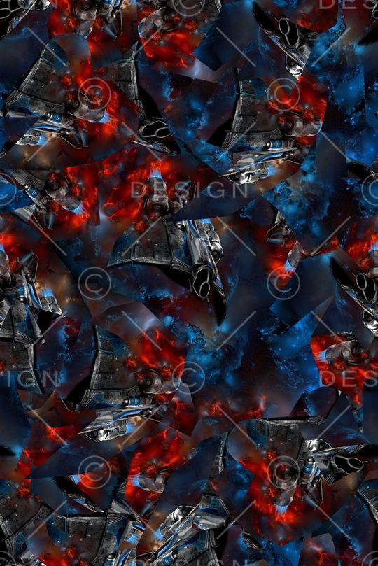 时尚潮流男装满版夹克外套复古印花印花华亿平台图片