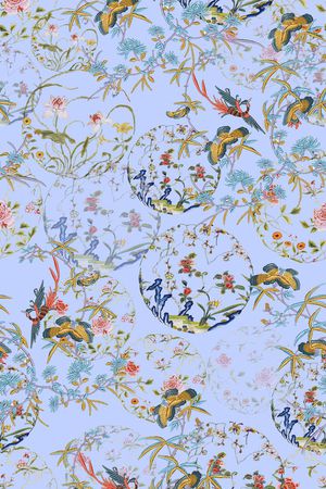 刺绣民族图案印花华亿平台图片