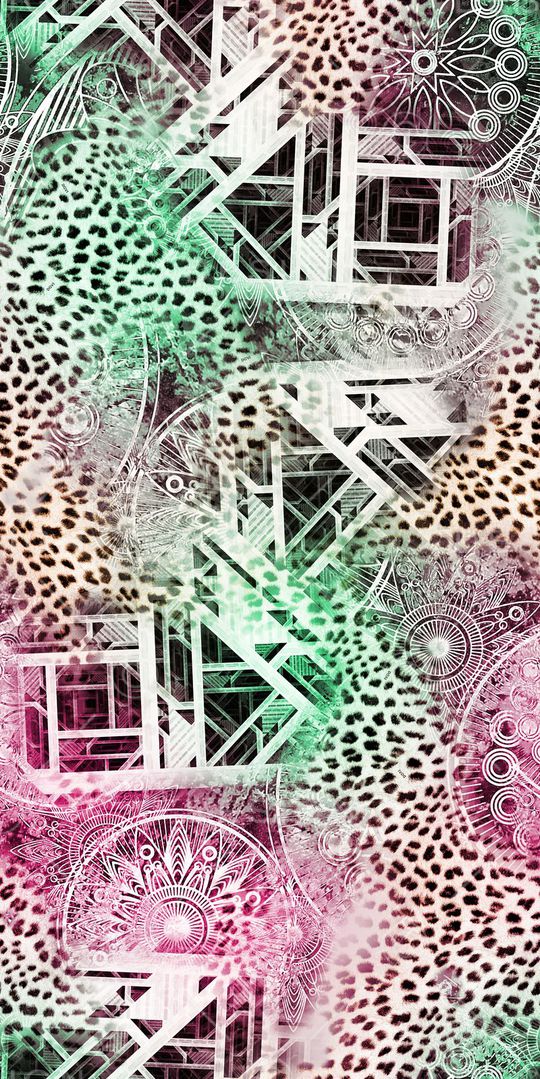 豹纹印花华亿平台图片