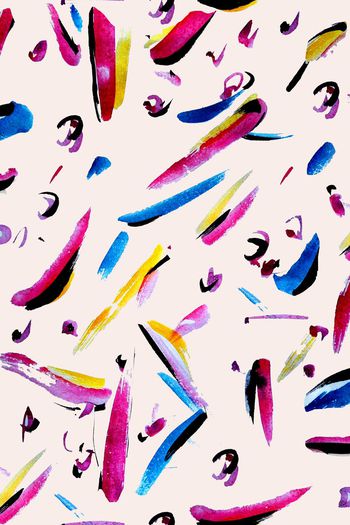 笔触印花华亿平台图片