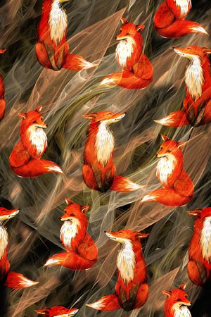 抽象印花华亿平台图片