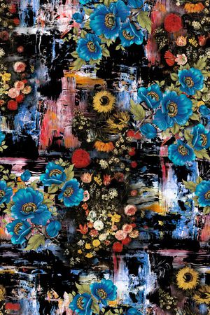 碎花印花华亿平台图片