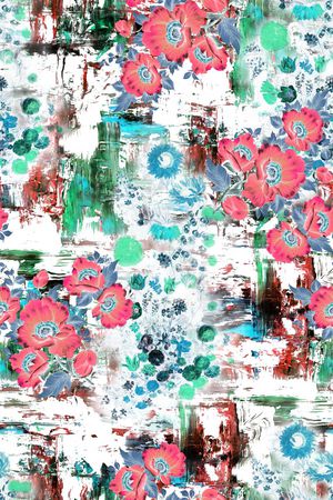 碎花印花华亿平台图片