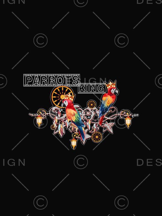 鹦鹉印花华亿平台图片