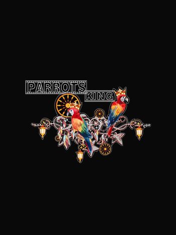 鹦鹉印花华亿平台图片