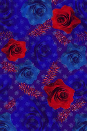 玫瑰印花华亿平台图片