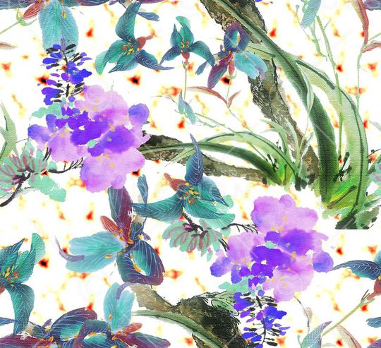 泼墨印花华亿平台图片