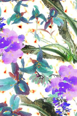 泼墨印花华亿平台图片