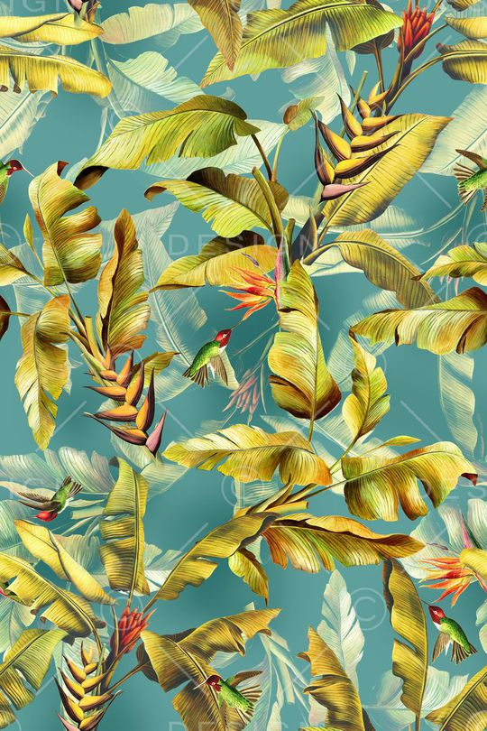 热带风印花华亿平台图片