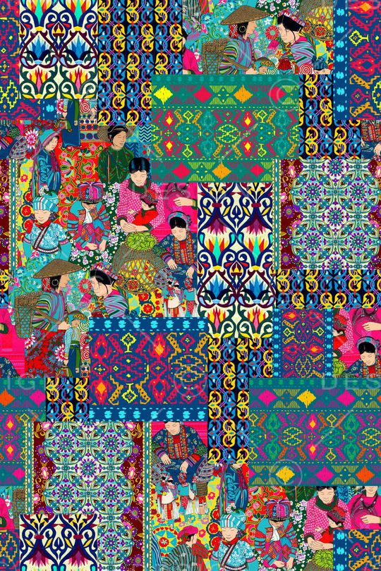 民族风印花华亿平台图片