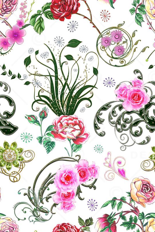 乱花印花华亿平台图片