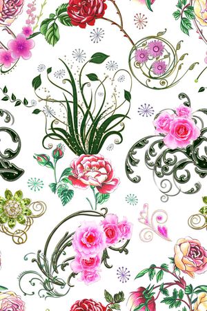 乱花印花华亿平台图片