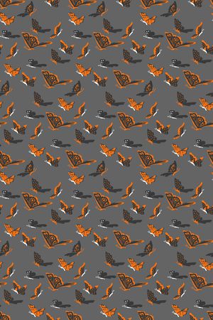 蝴蝶印花华亿平台图片