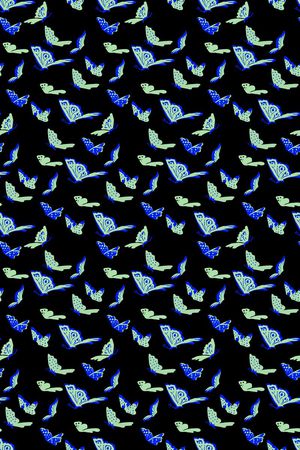 蝴蝶印花华亿平台图片