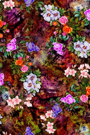 牡丹印花华亿平台图片