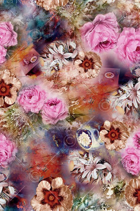 牡丹印花华亿平台图片