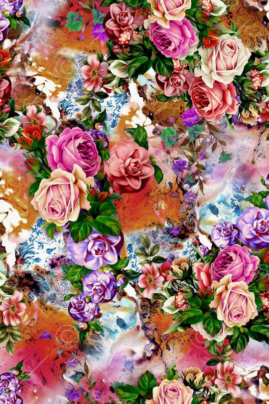 牡丹印花华亿平台图片