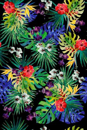 棕榈叶印花华亿平台图片