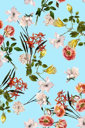 植物花卉印花华亿平台图片