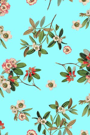 清新花卉印花华亿平台图片