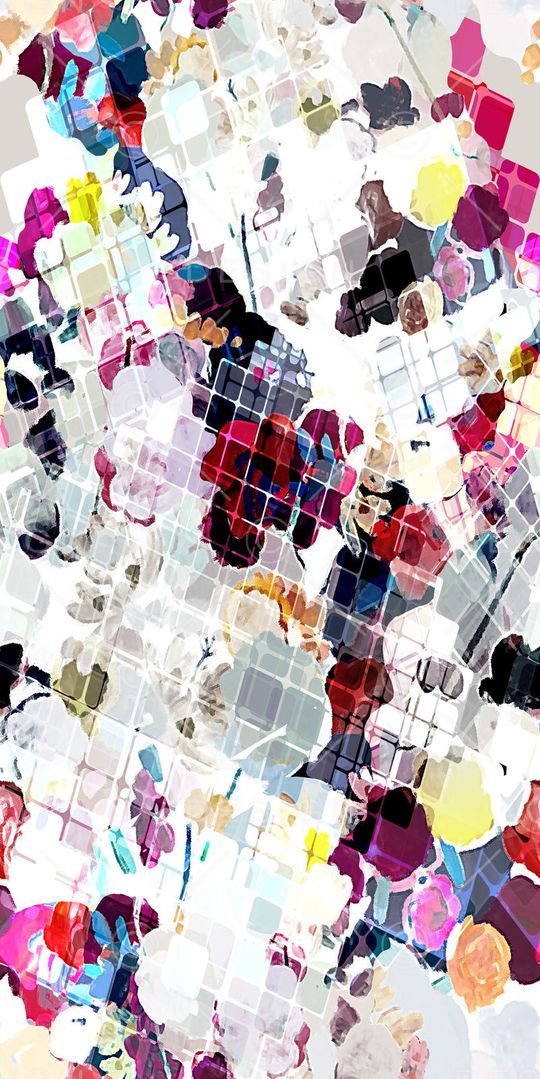 不规则几何印花华亿平台图片