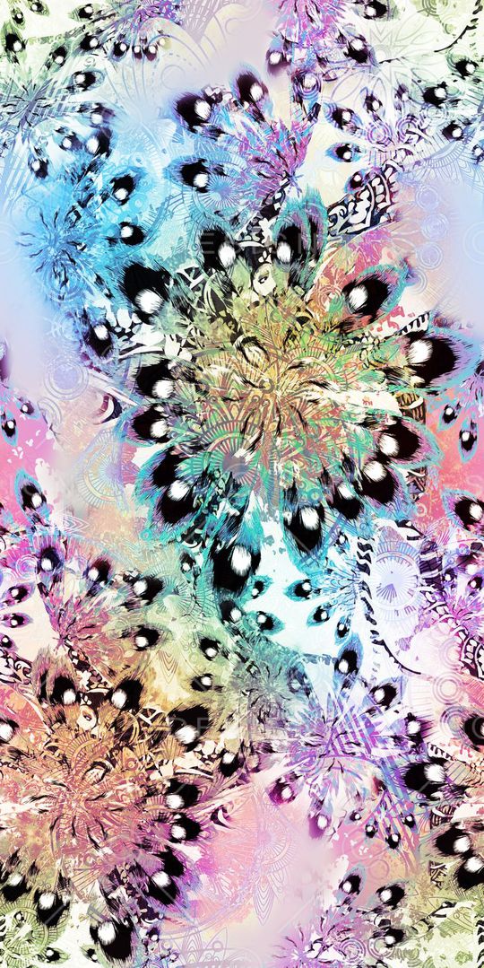 不规则几何印花华亿平台图片