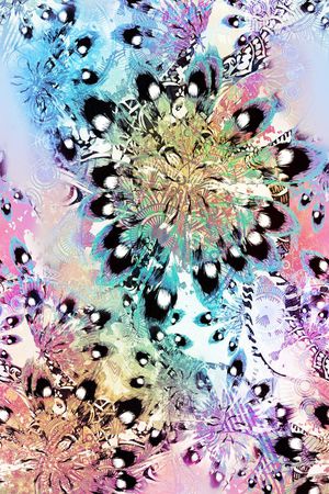 不规则几何印花华亿平台图片