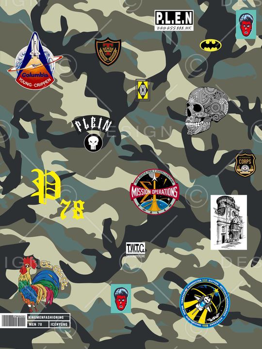 迷彩印花华亿平台图片